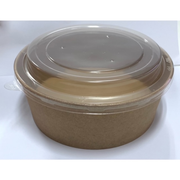 קערת קראפט 1 ליטר+מכסה PP