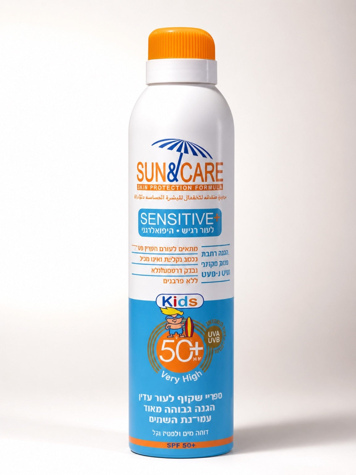 ספריי הגנה שקוף סנסיטיב ילדים 50 -  300 מ"ל SPF