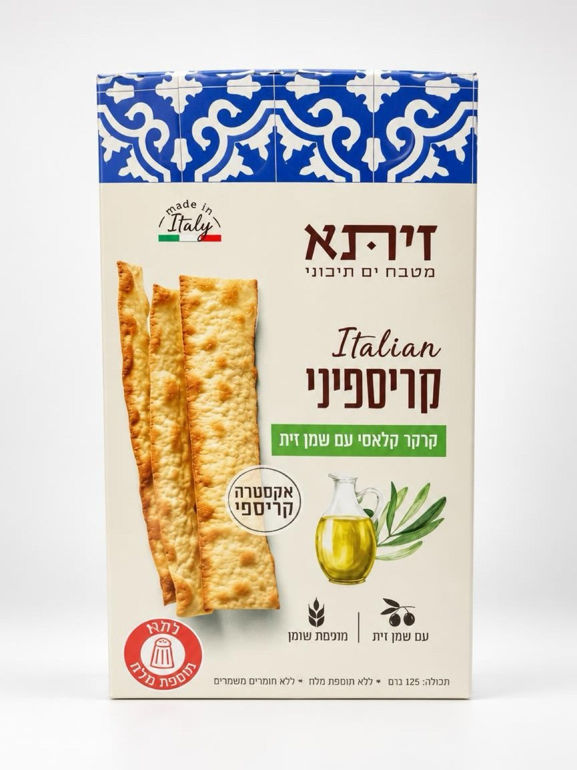 קרקר קלאסי עם שמן זית