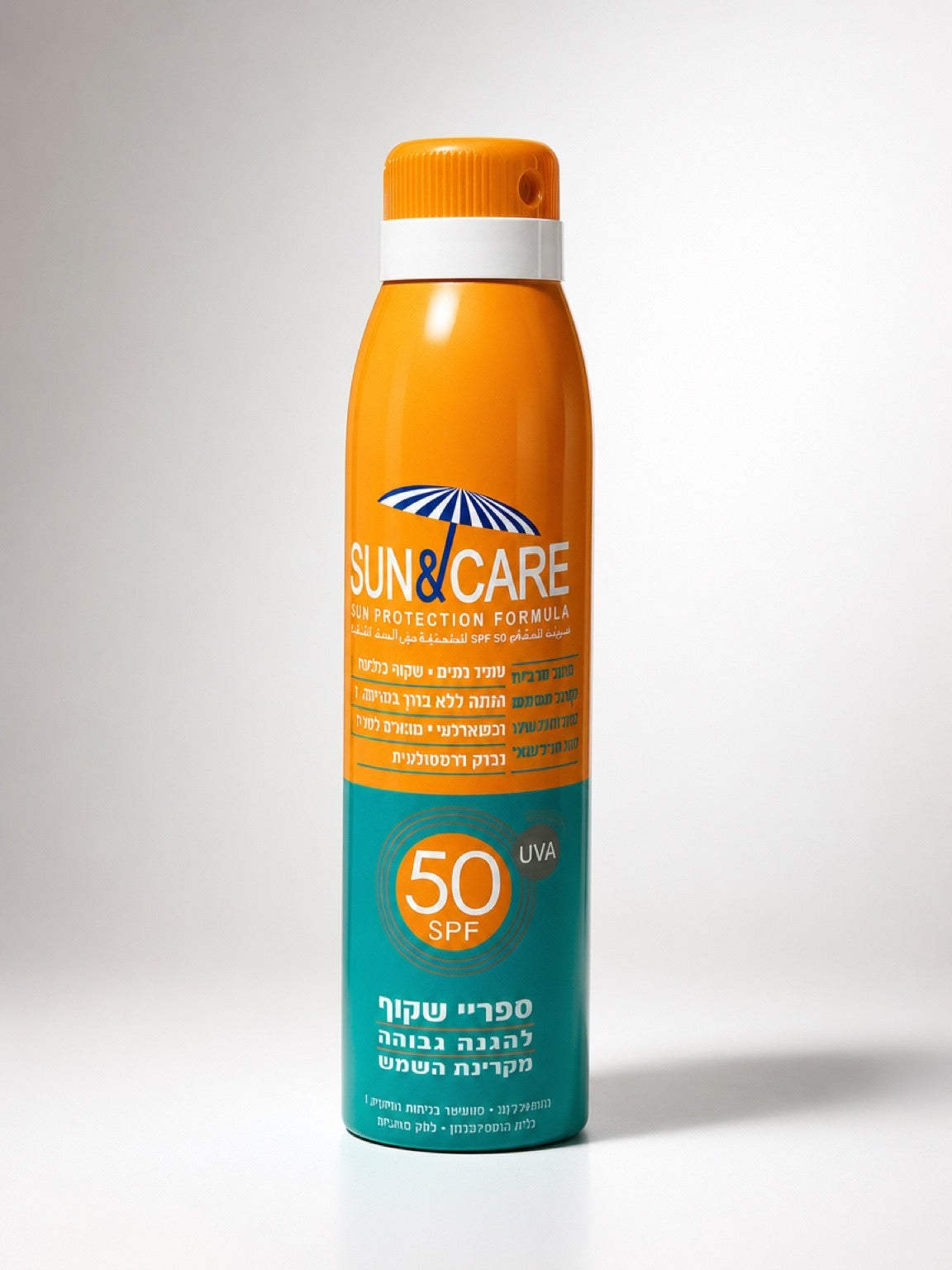 ספריי הגנה שקוף למבוגרים 50 SPF