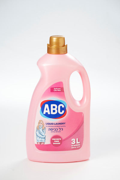 ג'ל כביסה ורוד 3 ליטר ABC