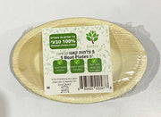 צלחות קאנו 5 יח'- מתכלה