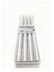 נר לפמוט 4 יח' כסף מטאלי