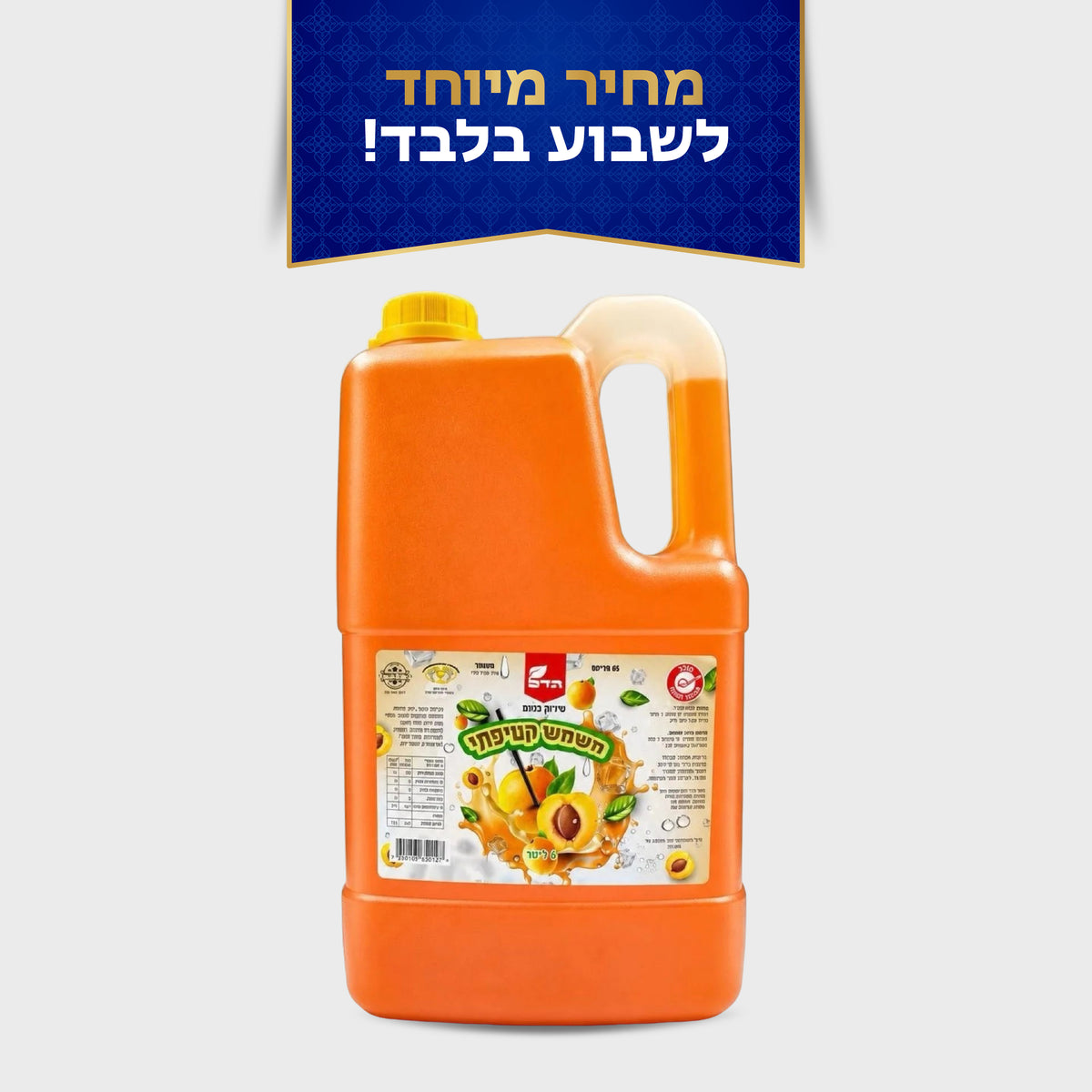 סירופ לברד 4 ליטר בטעם משמש קטיפתי