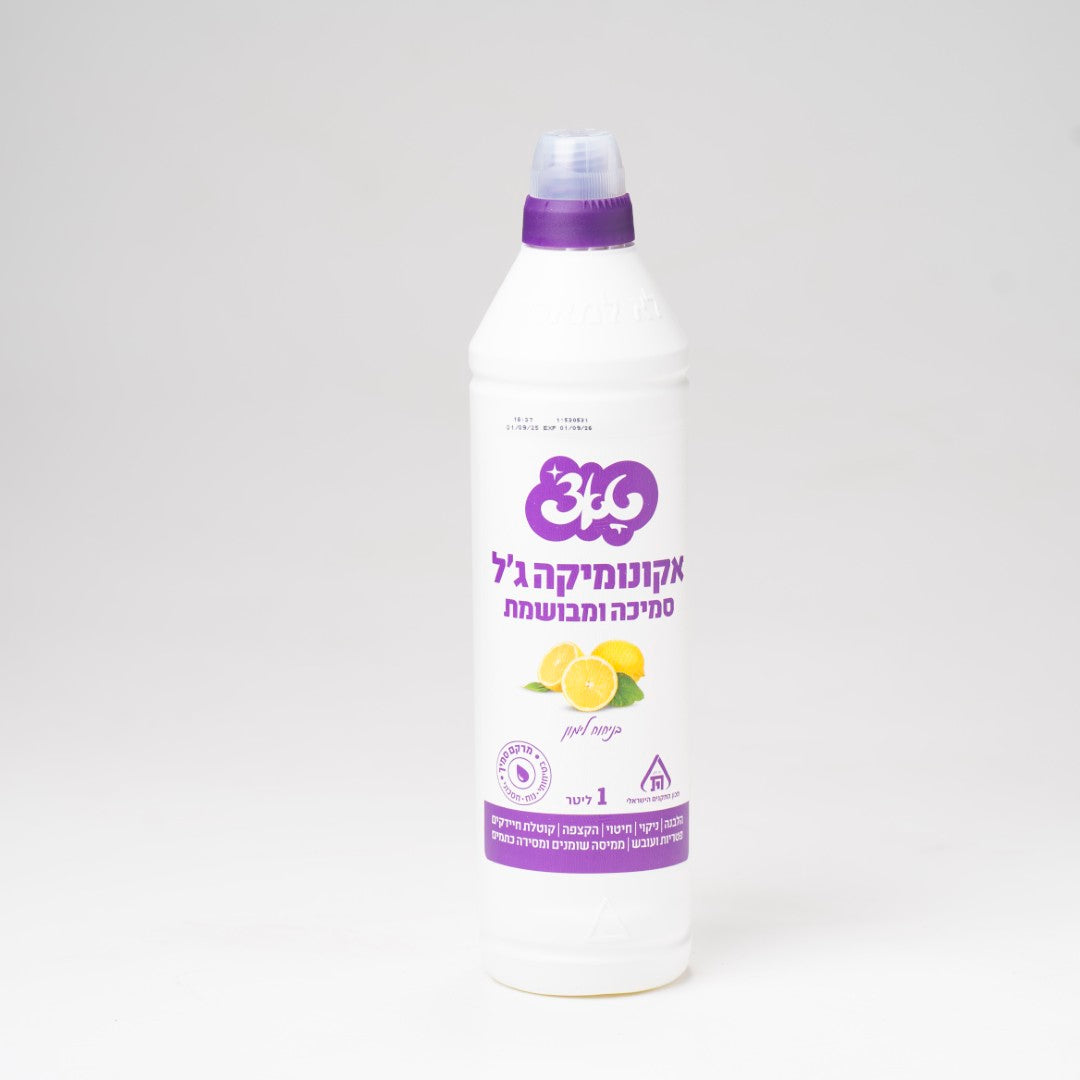 אקונומיקה ג'ל סמיכה לימון 1 ל' טאצ'