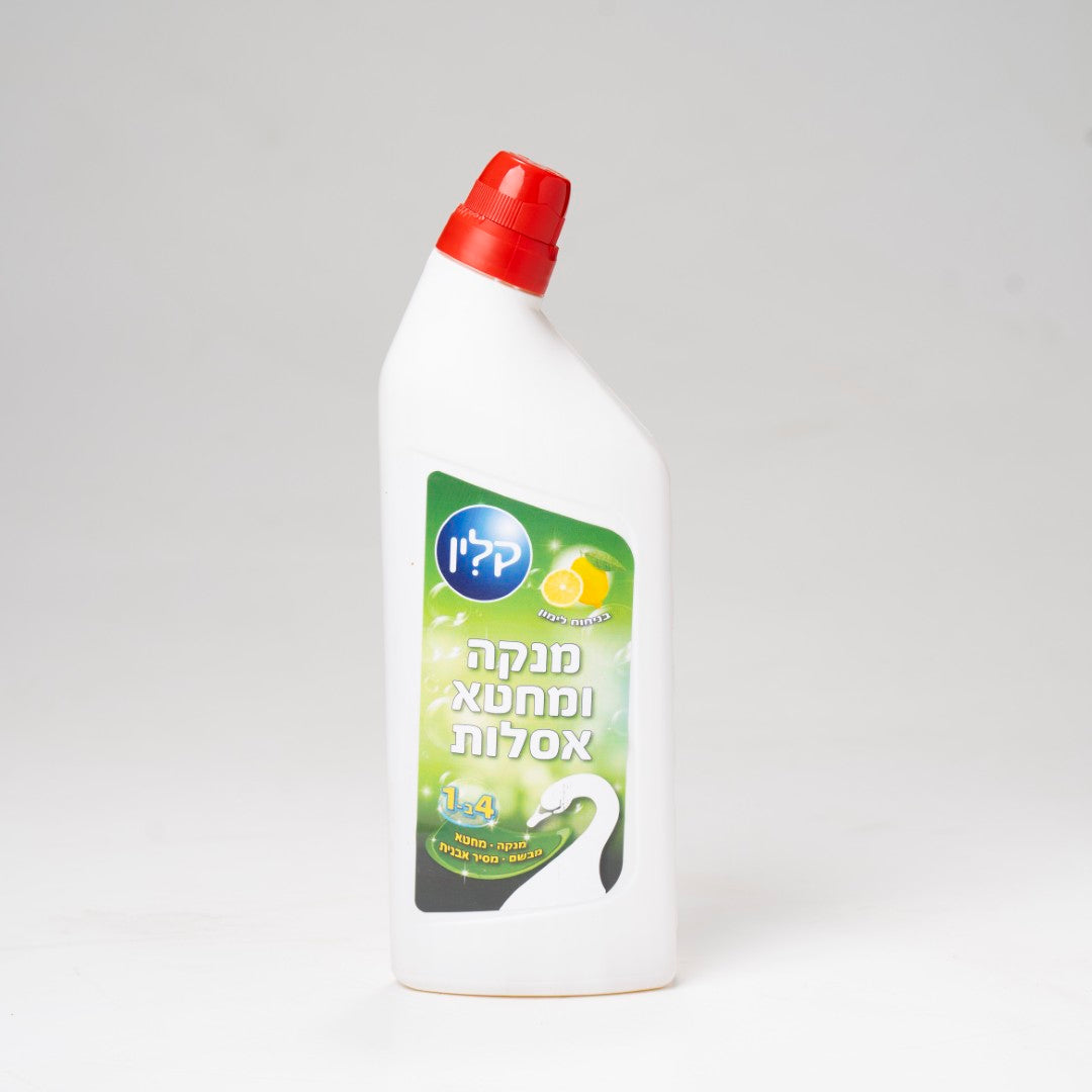 מנקה ומחטא אסלות לימון 1 ליטר קלין