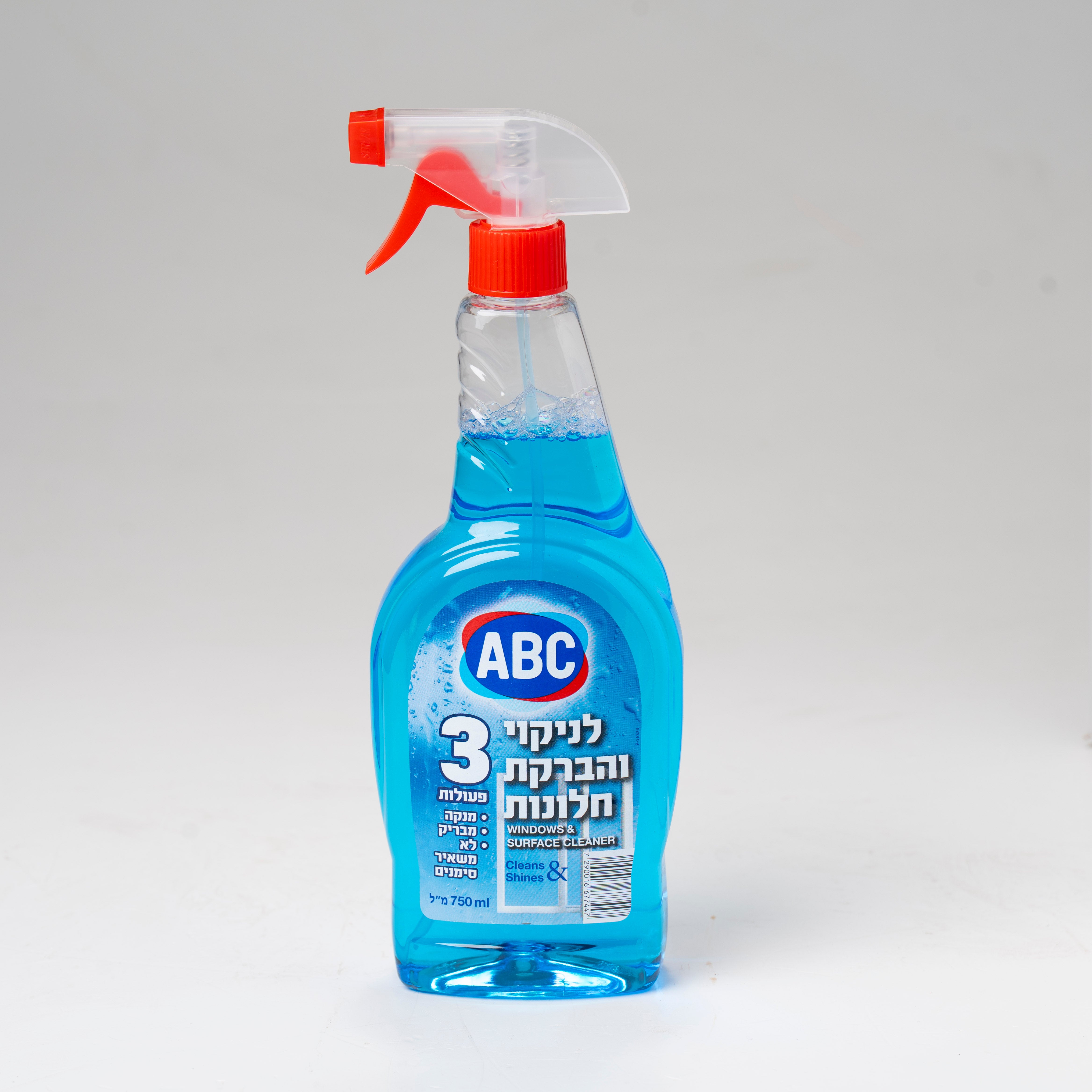 נוזל לניקוי חלונות 750מ"ל ABC