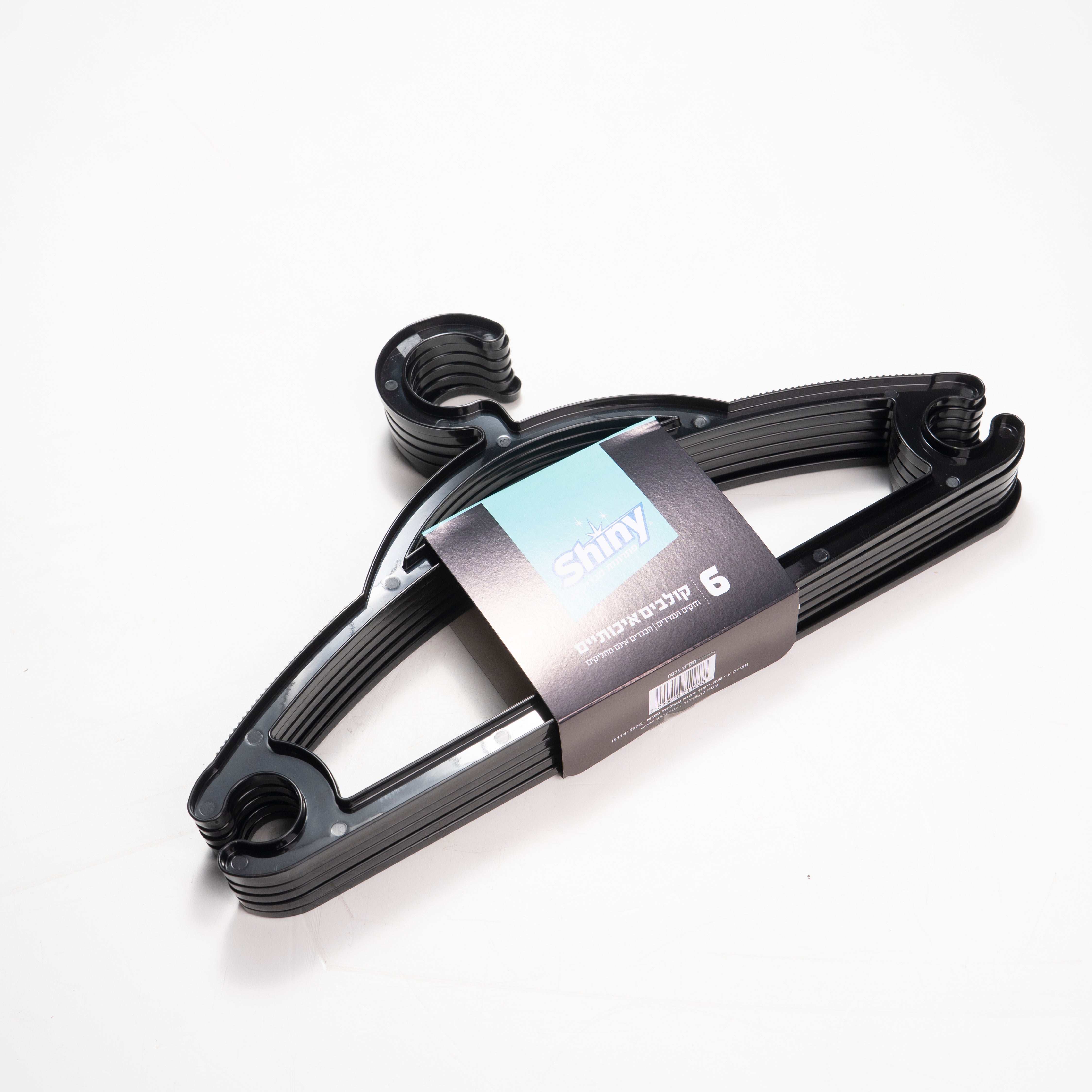 קולבים איכותיים 6 יח' שייני