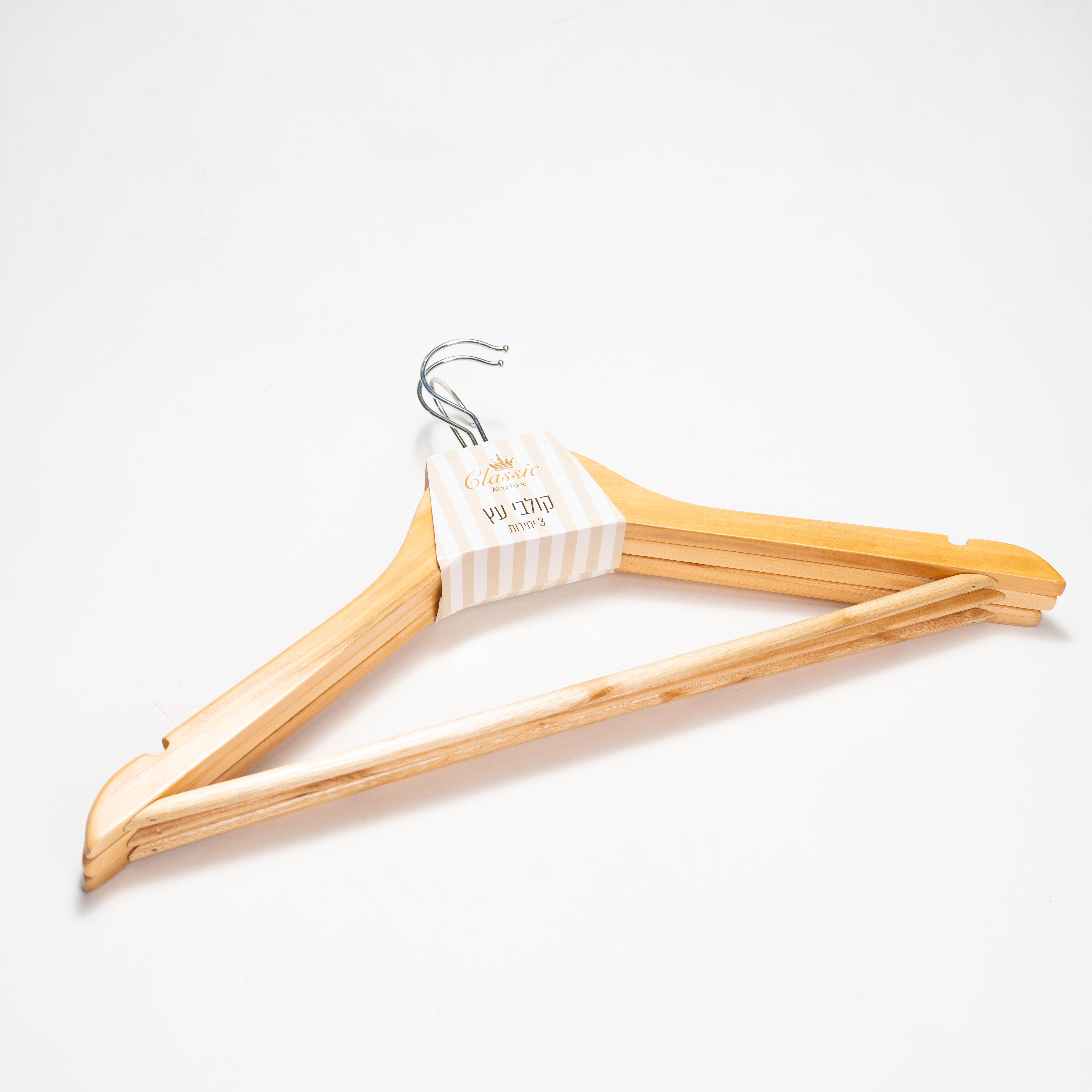 שלישייה קולבי עץ