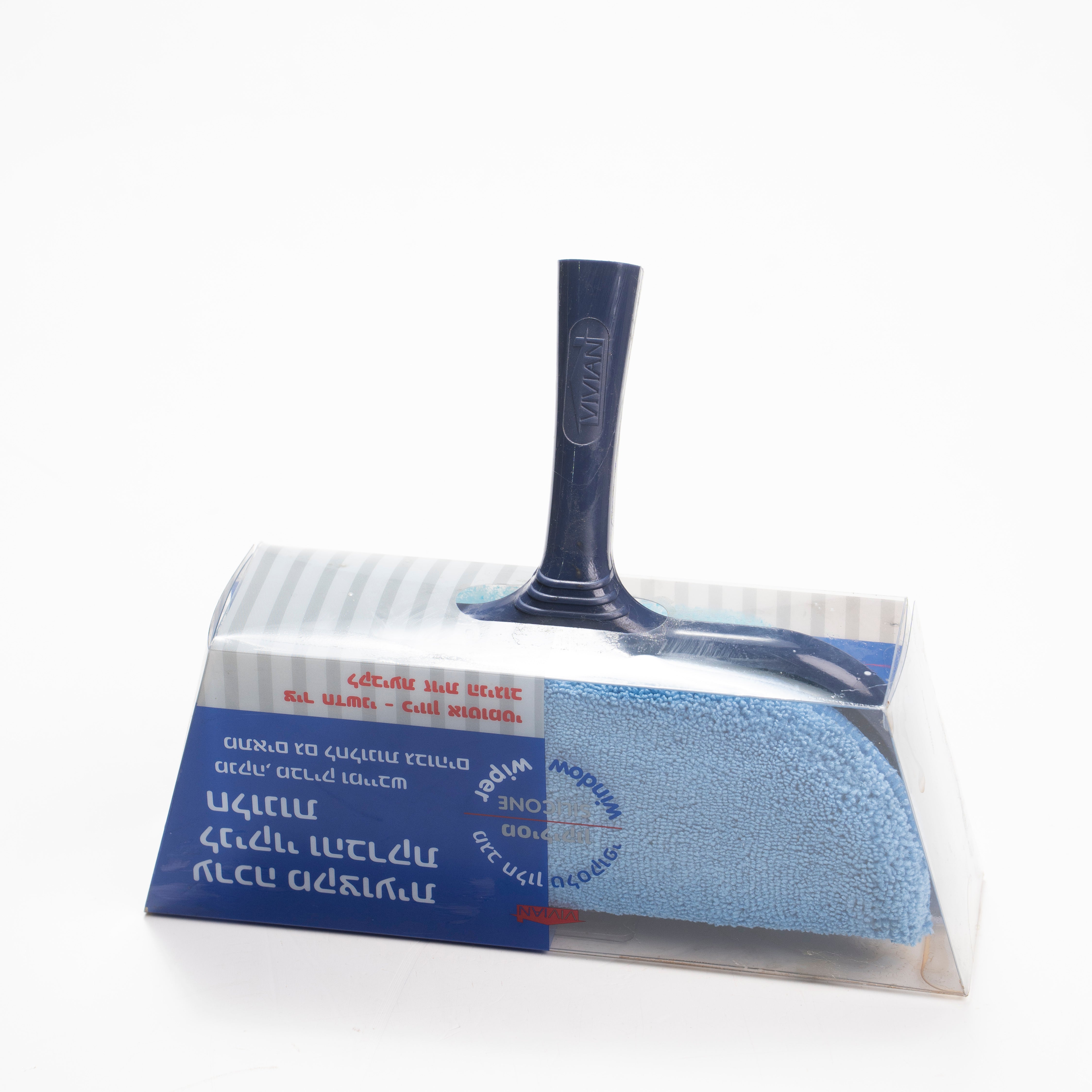 מגב חלון טלסקופי מסיליקון+מקל מיוחד ויויאן