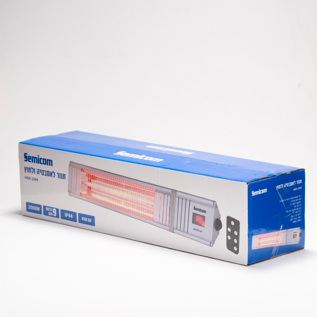 תנור אינפרא קיר + שלט