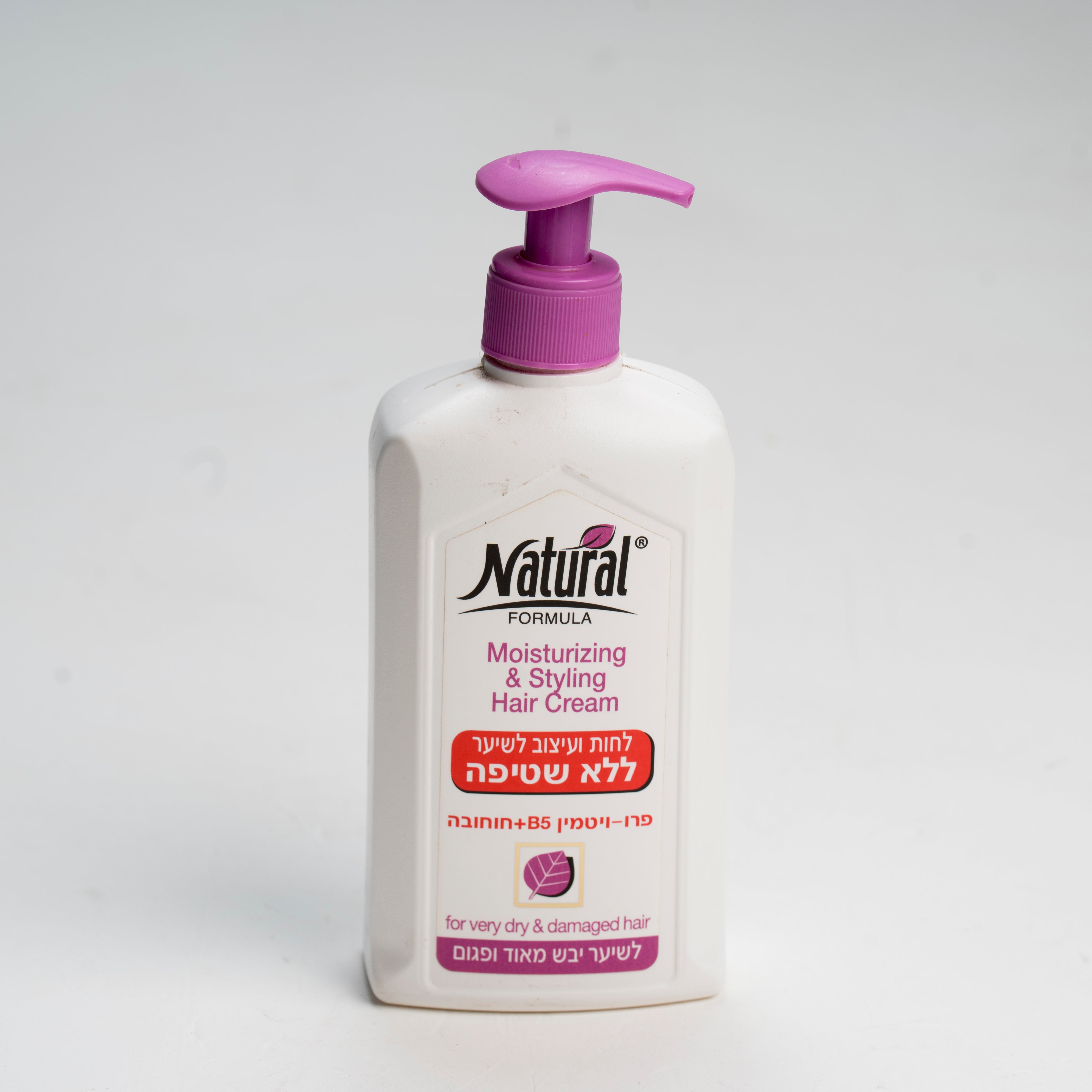 קרם לחות ועיצוב לשיער ללא שטיפה 400 מ"ל - נטורל פורמולה