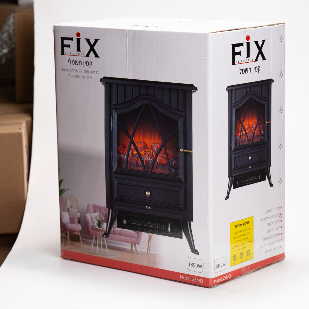 תנור קמין שחור