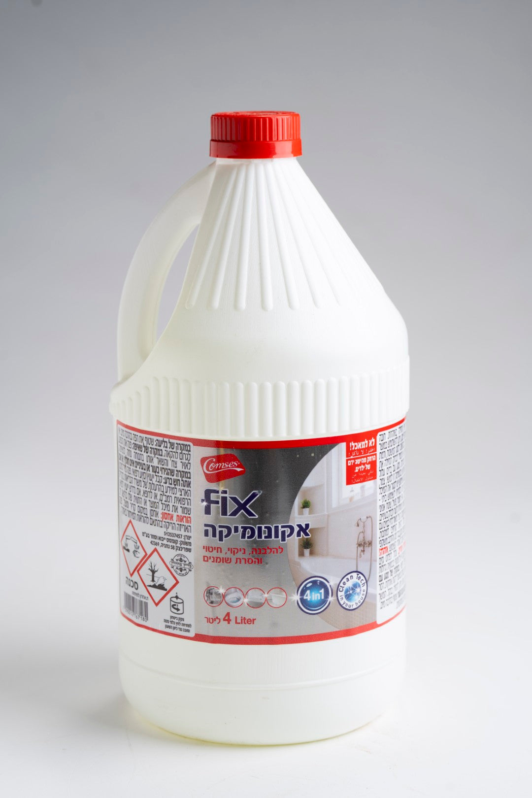 אקונומיקה ללא בישום 4 ליטר FIX