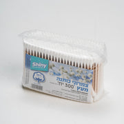 צימרוני אוזניים עץ 300 יח' בשקית שייני