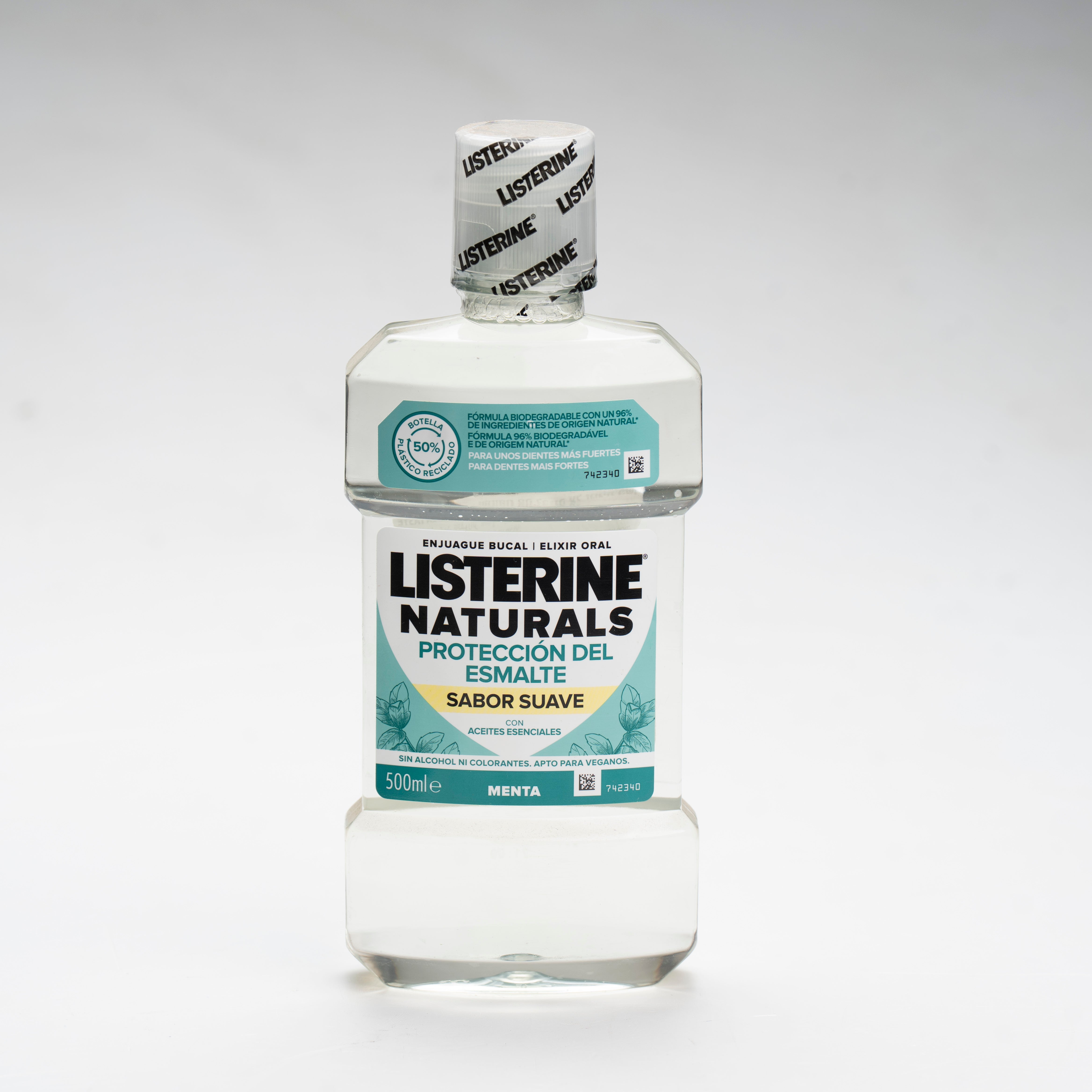 ליסטרין נטורלס צבע שקוף