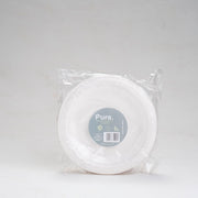 צלחת עגולה קטנה 25 יח'- מתכלה