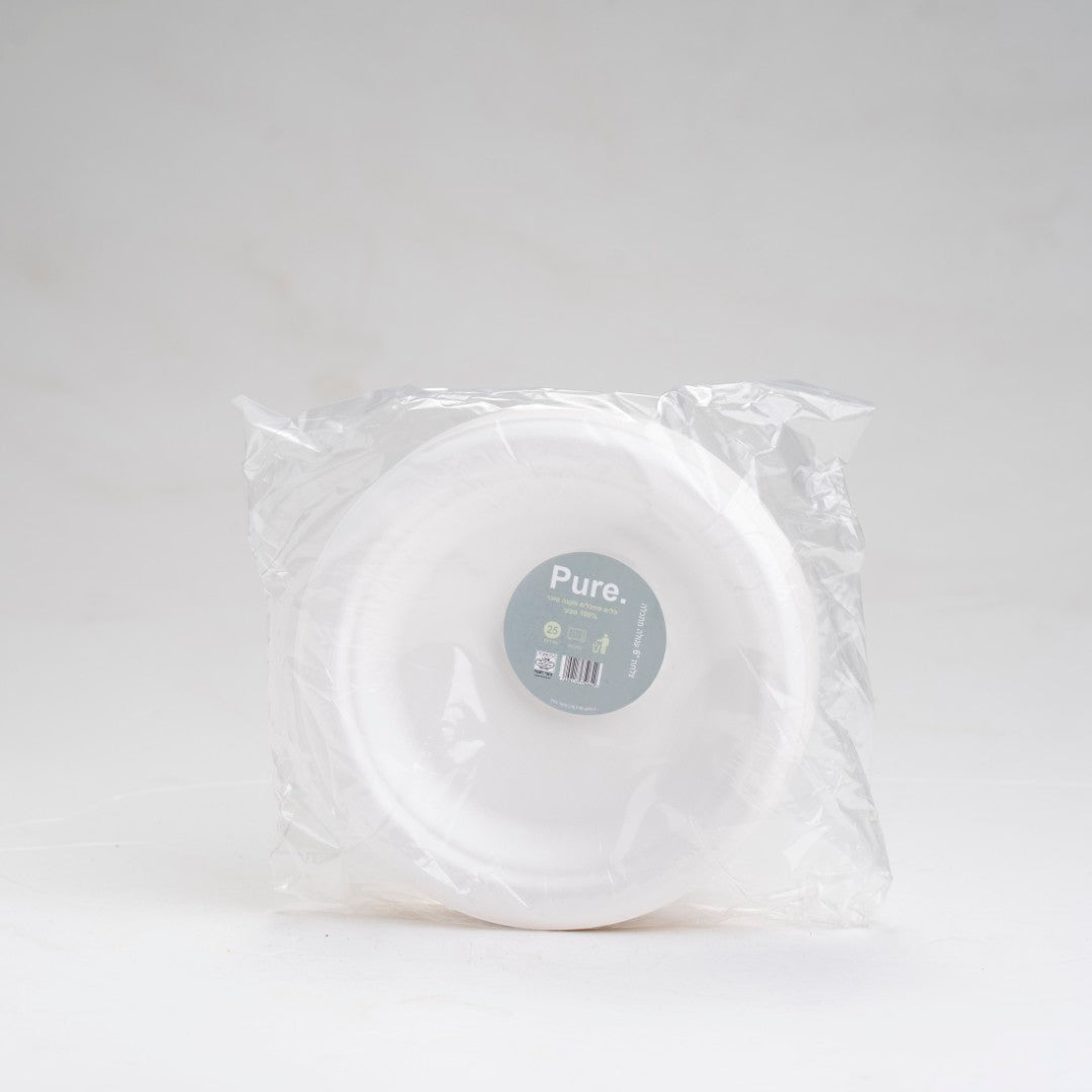 צלחת עוגה 6 אינץ 25 יח'- מתכלה