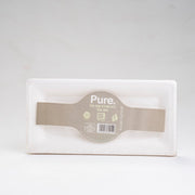 צלחת מלבנית 26/13 20 יח'- מתכלה