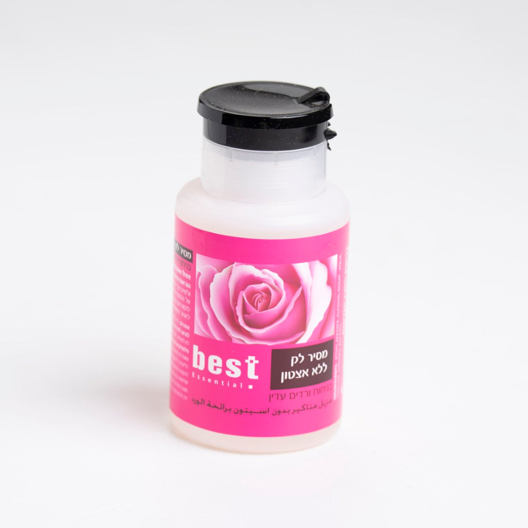 מסיר לק ללא אציטון ניחוח ורדים 175 מ"ל - בסט