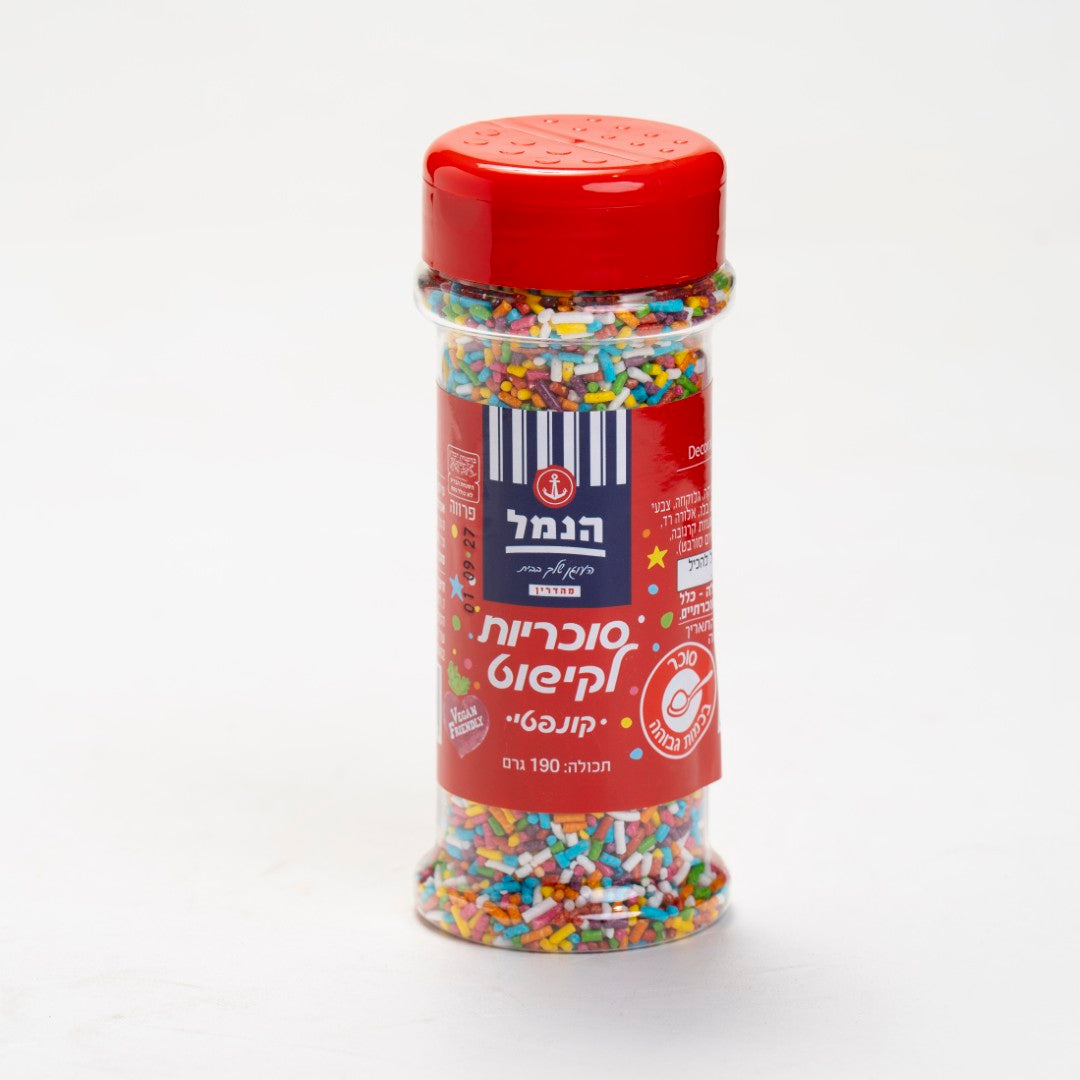 סוכריות לקישוט ג'מבו קונפטי ארוך הנמל 190 גרם