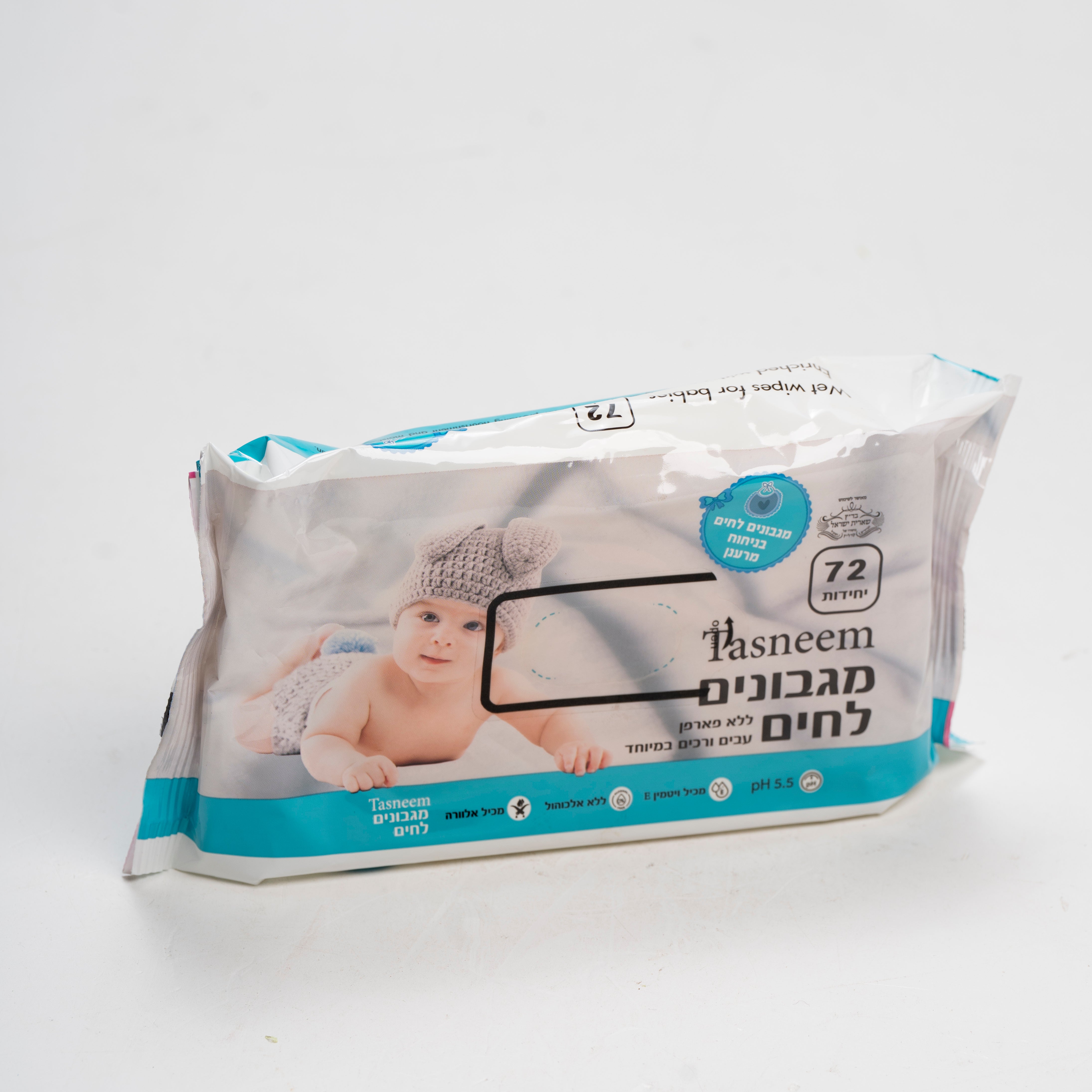 מגבונים לחים לתינוקות 72 יח' בניחוח עדין