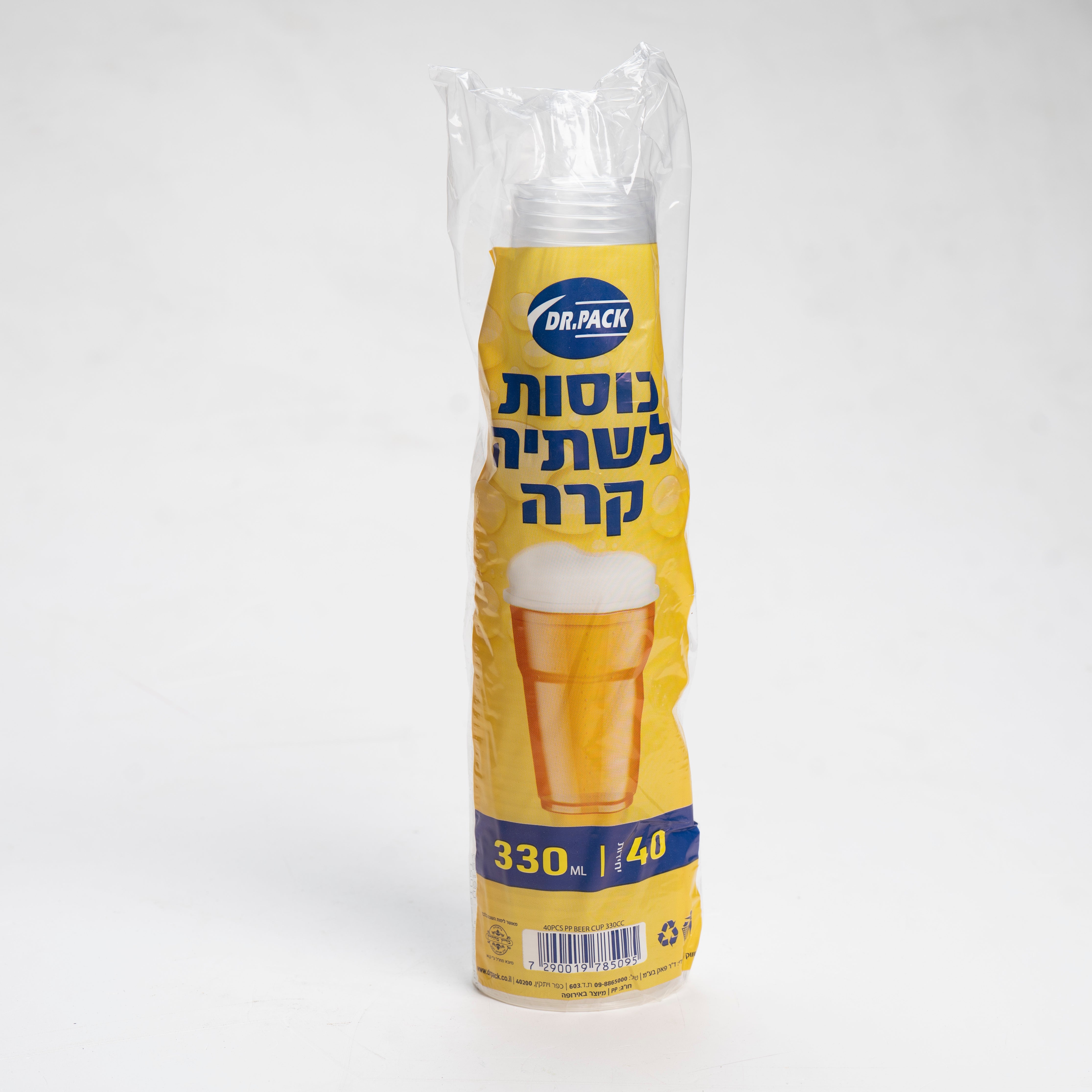 כוס לשתיה קרה 330 מ"ל 40 יח' - ד"ר פאק