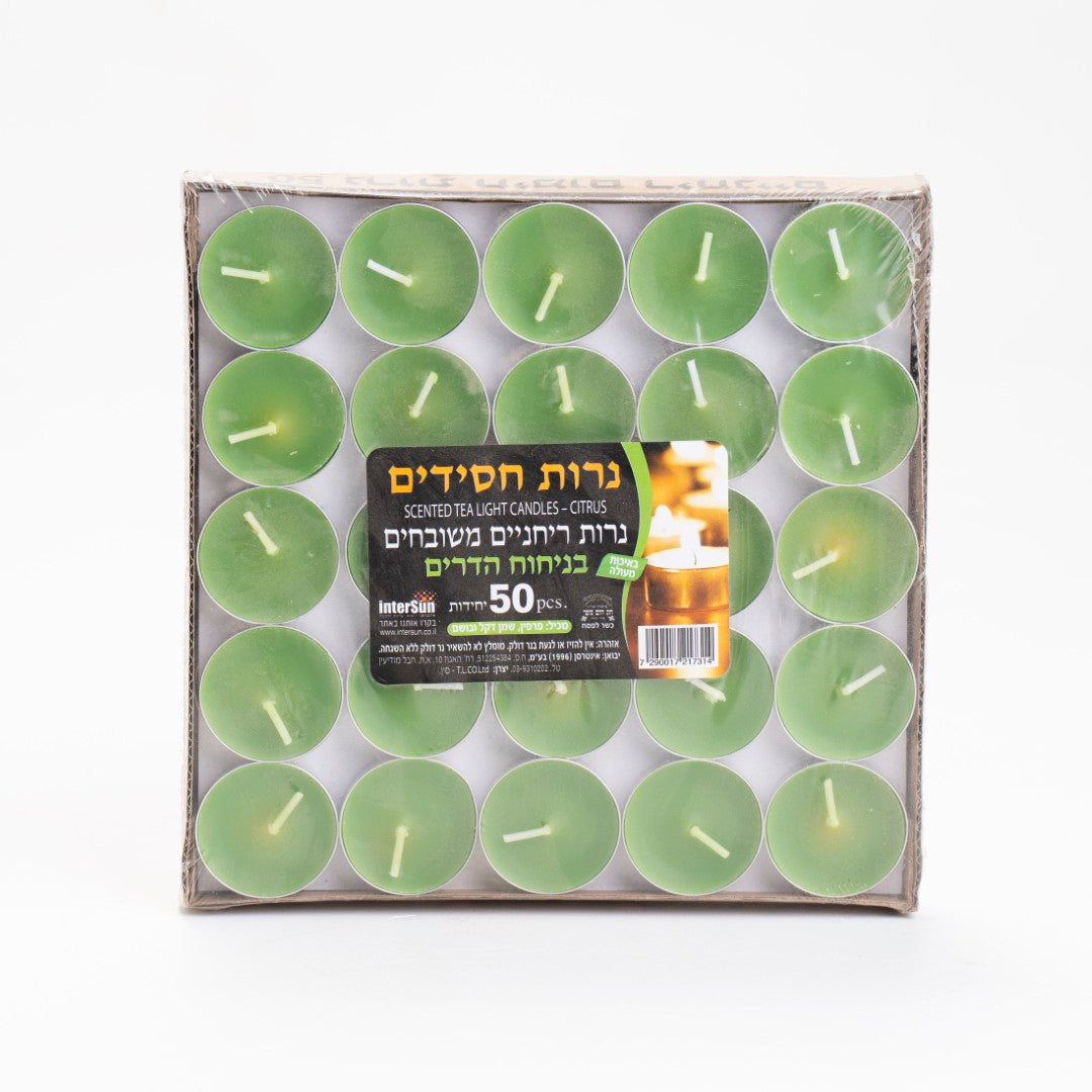 נרות חימום ריחניים בניחוח הדרים 50 יח'