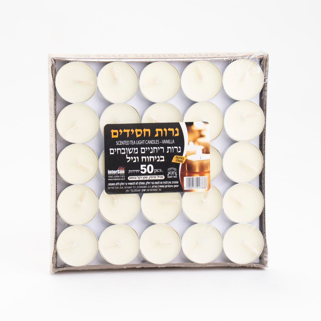 נרות חימום ריחניים בניחוח וניל 50 יח'