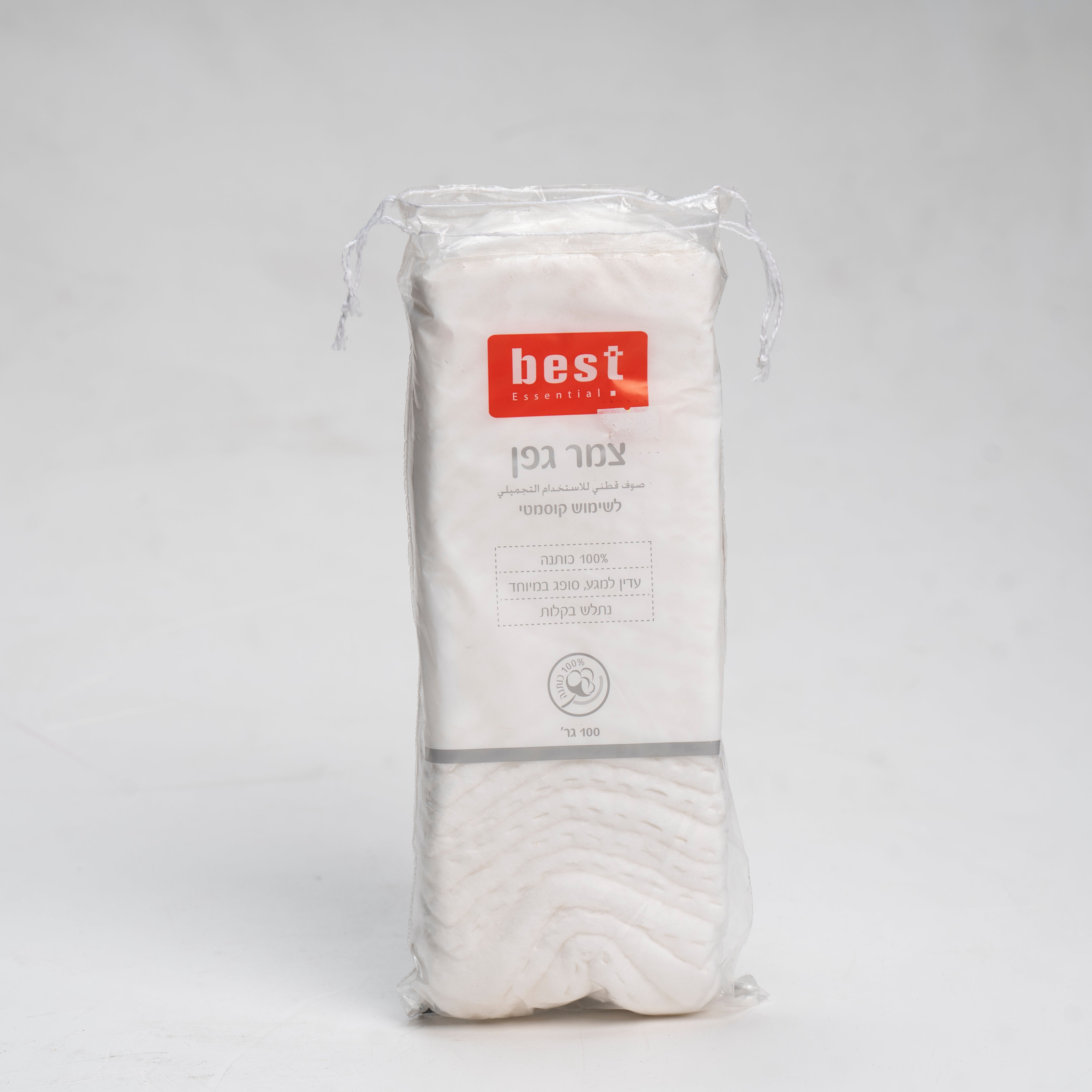 צמר גפן נתלש  100 גרם - בסט