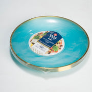 צלחות מהודרות ספיר משובחות ואיכותיות גדולות תכלת 9" 10 יח' - הנמל