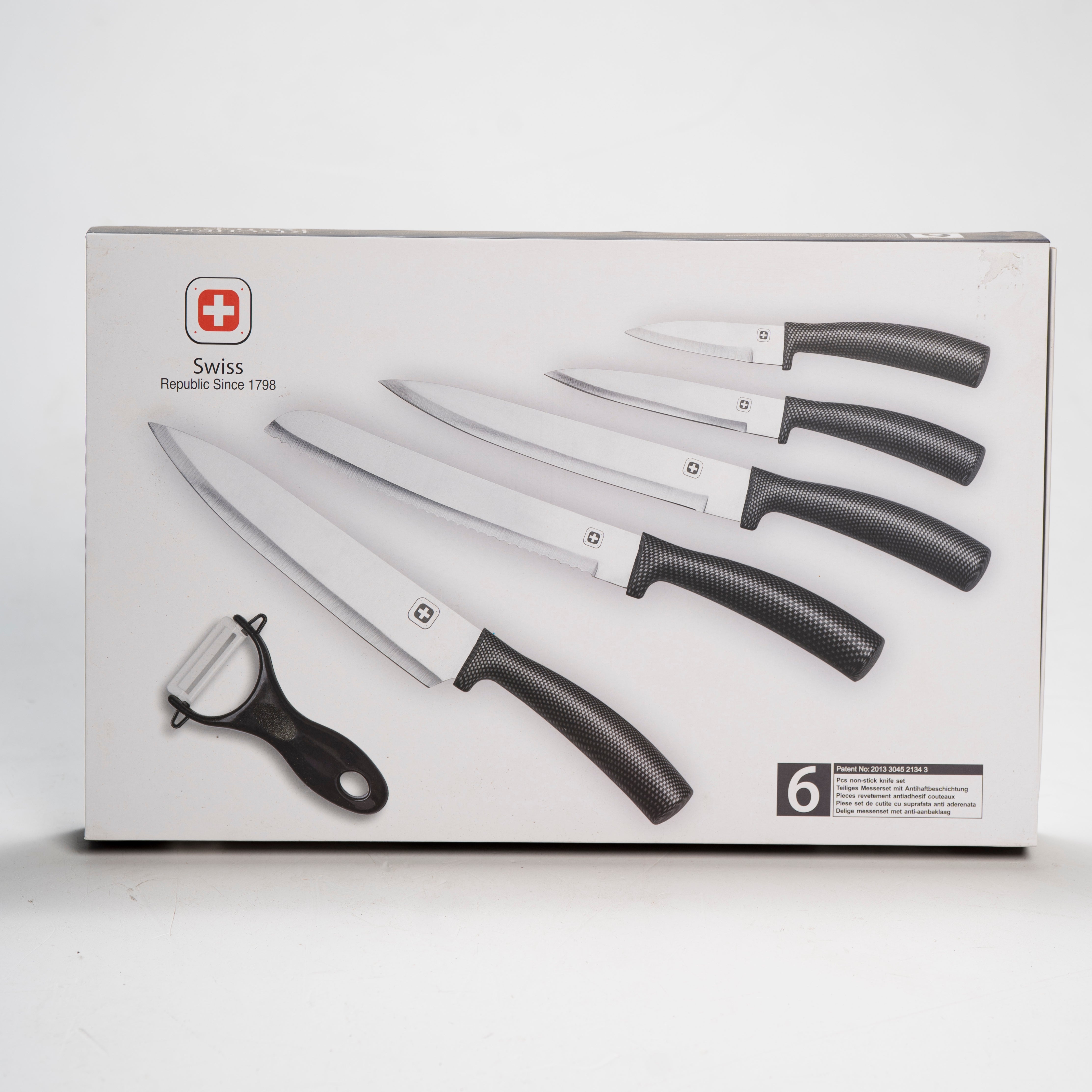 סט 5 סכיני שף+ קולפן