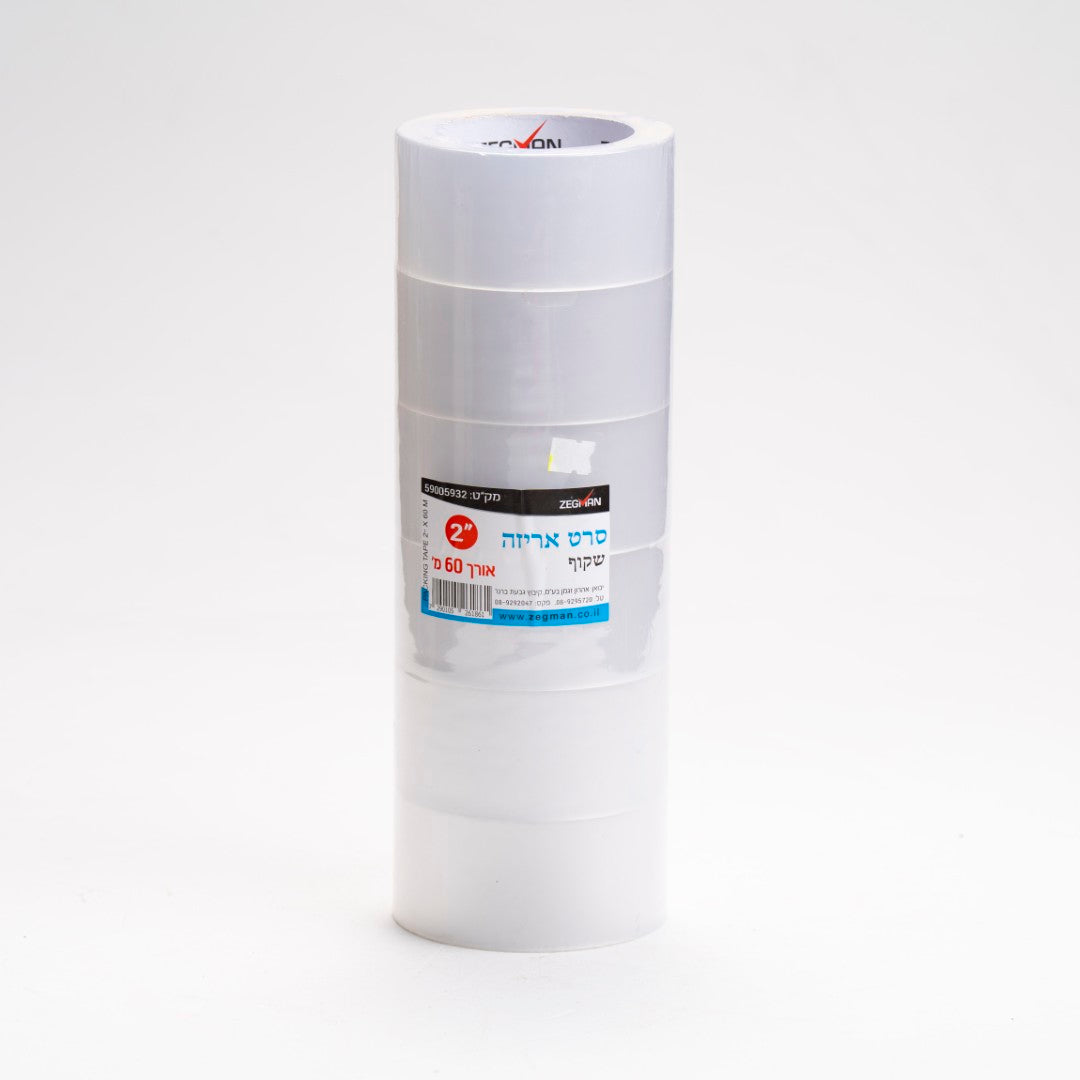 סרט אריזה 60 מטר שקוף