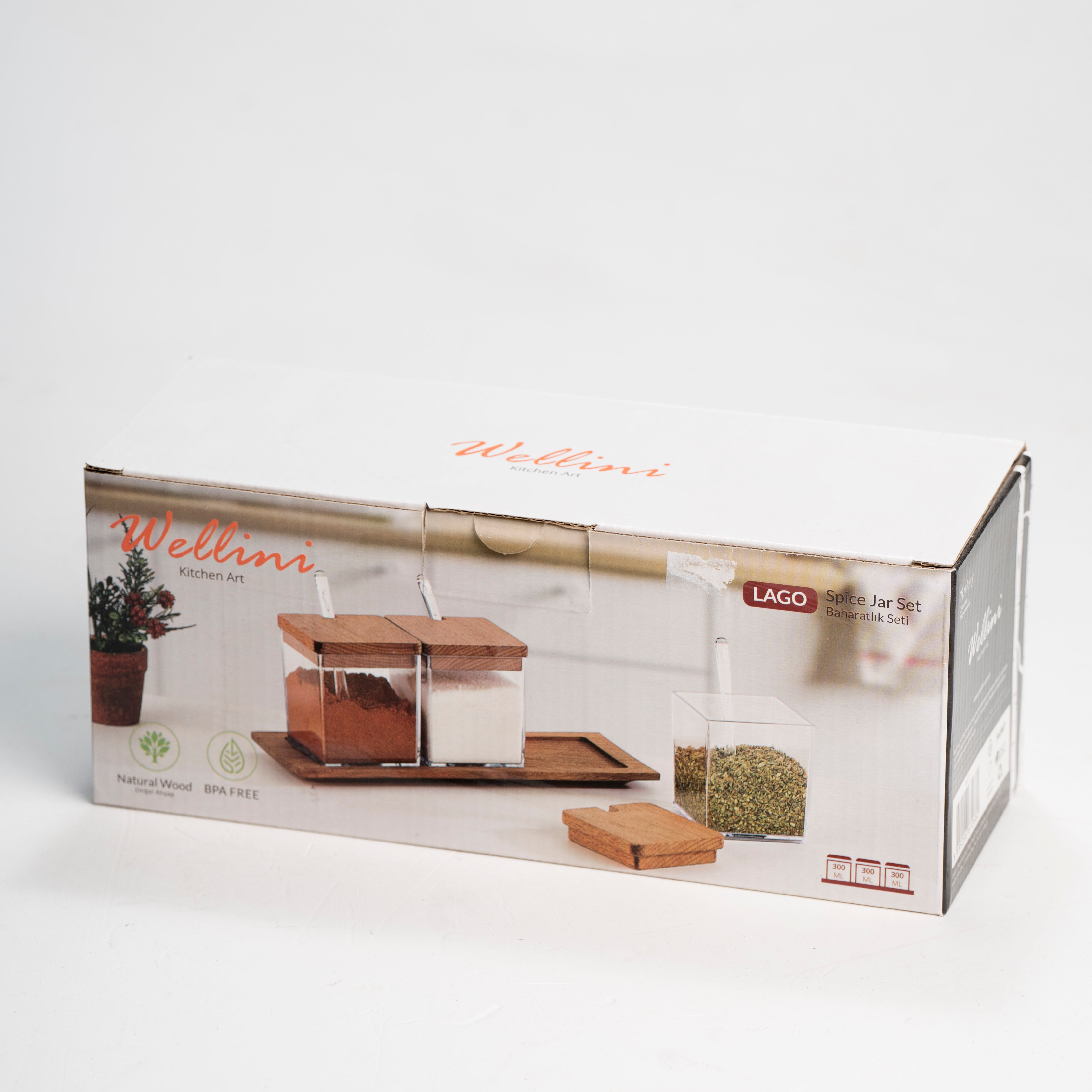 סט 3 קופסאות+כפית