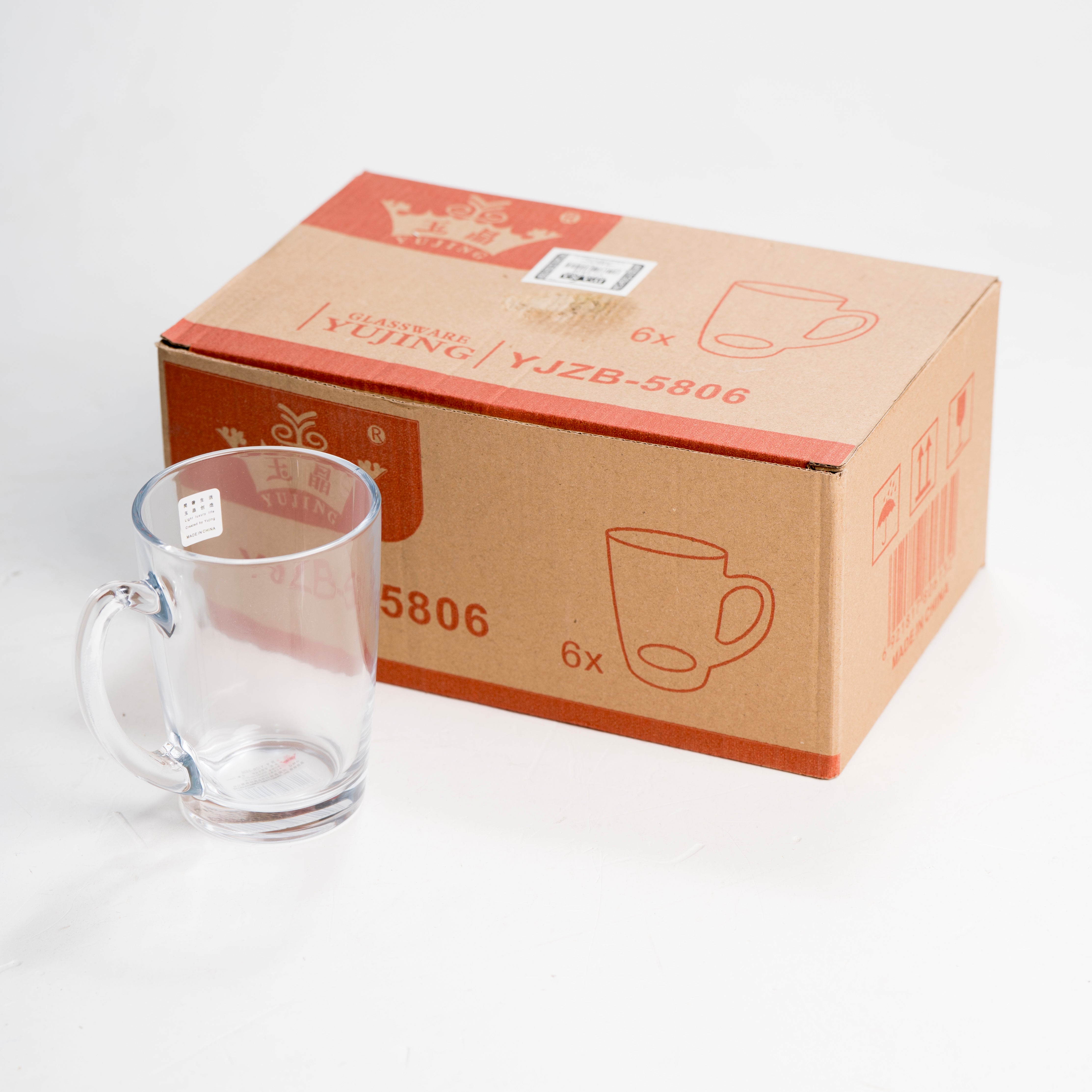 כוס זכוכית לונדון 330 מ"ל שישייה