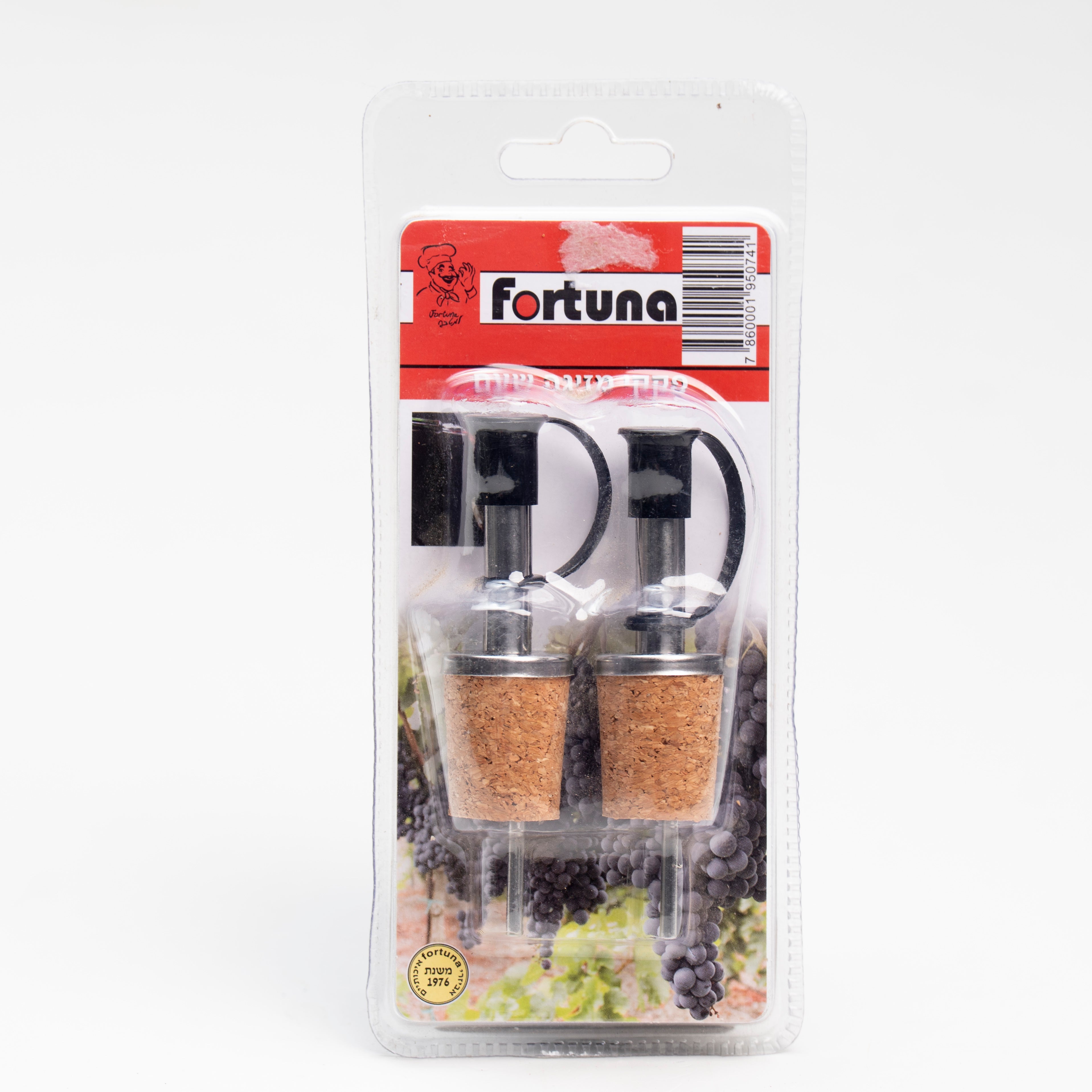 סט 2 פקקי שעם מזיגה