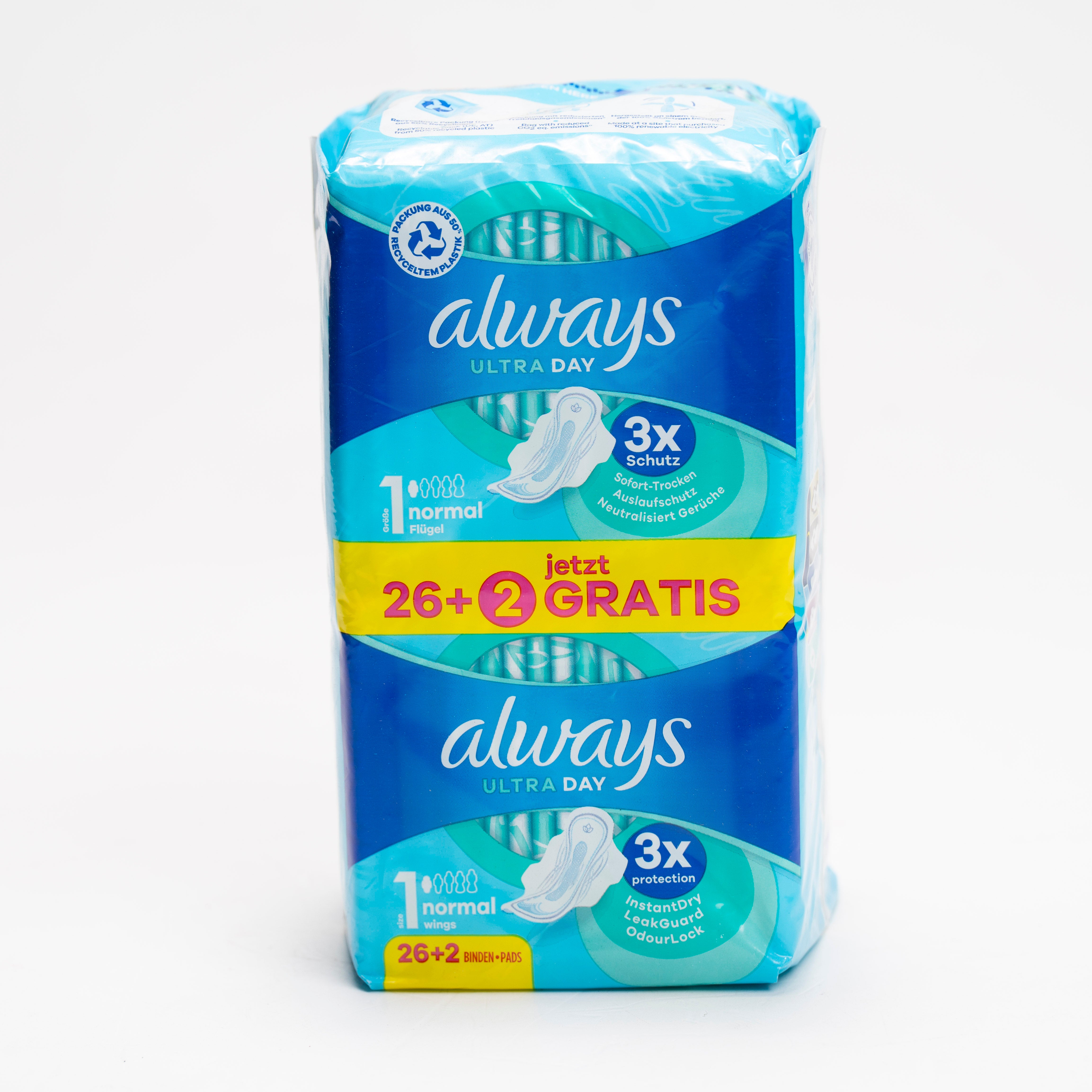 תחבושות אולוואיז כפול נורמל 26+2