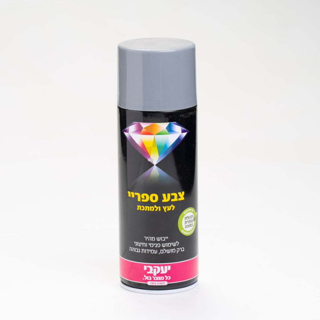 ספריי צבע לעץ ומתכת כסף