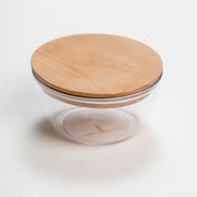 קופסאת ואקום עץ עגולה 350 מ"ל