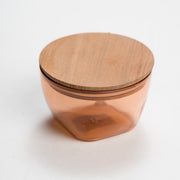 קופסאת וואקום עץ עגול