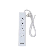 רב שקע 4 + USB