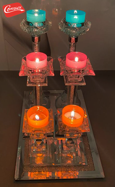 נרות צבעוניים 12 יח' הנמל