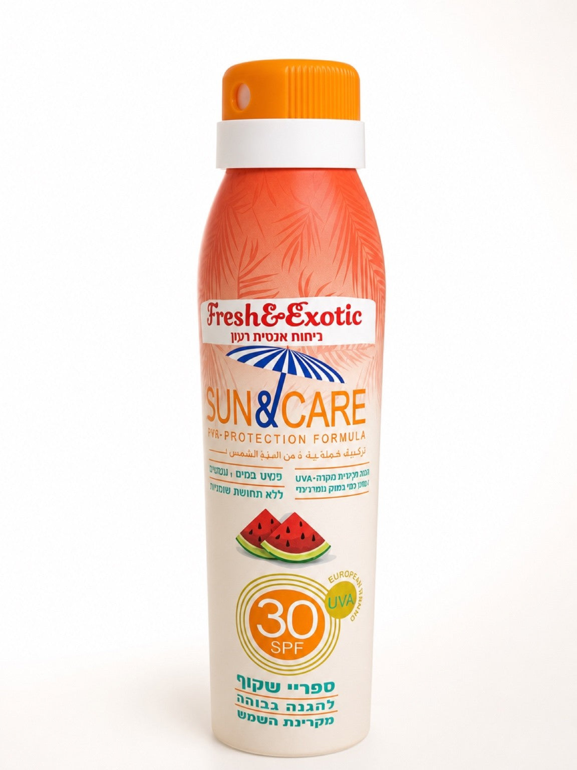 ספריי הגנה שקוף למבוגרים בניחוח אבטיח רענן 30 SPF