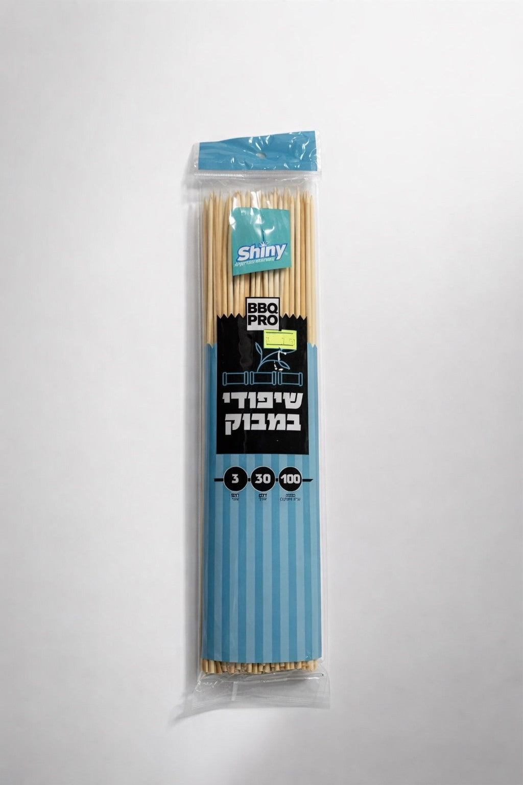 שיפודי במבוק דקים 100 יח' שייני