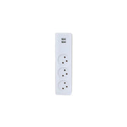 מפצל חשמל 1/3 + USB